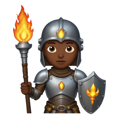Dark souls holding a torch in hand wearing dim, iron armor sticker