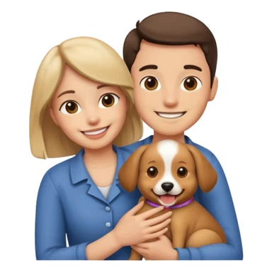 Me holding dog sticker