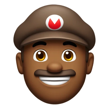 Brown Mario  sticker