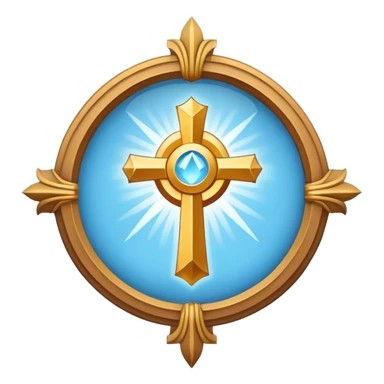Apostle's emblem with a touch of light blue sticker