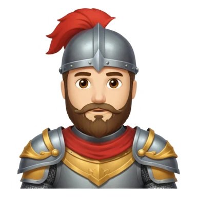 bearded knights men sticker