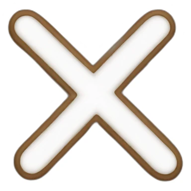 x sign sticker