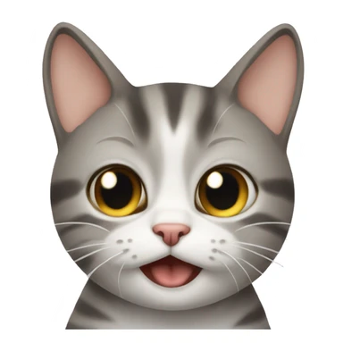 cat put a finger on its cheek sticker