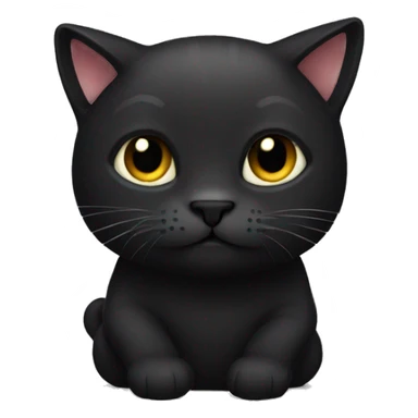 Black cat wearing a suéter  sticker