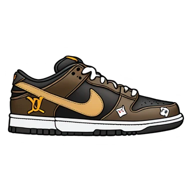 Nike sb dunk low Louis Vuitton Virgil abloh  sticker