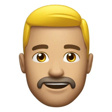 Hombre moreno con jockey amarillo haciendo el movimiento de cejas de dwayne jonhson sticker