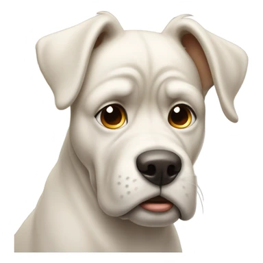 Dog frowning sticker