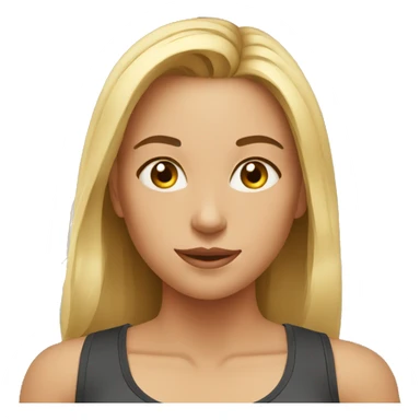 young lady at the gym sticker