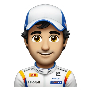 Carlos sainz Formula 1 driver sticker