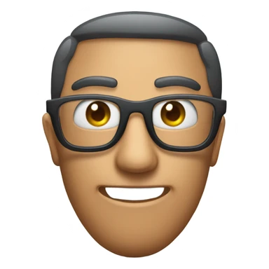 caja inteligente con lentes arriba de un corazon gigante sticker