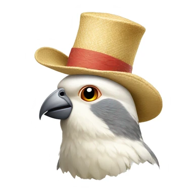 cockatiel in a hat sticker