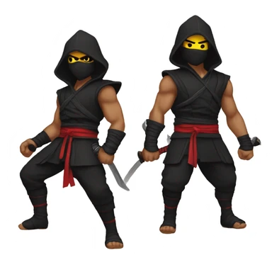 Ninja y diablo sticker