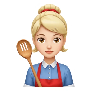 woman with apron sticker