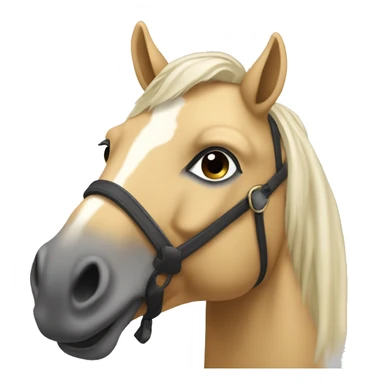 Cheval beige qui se cabre sticker