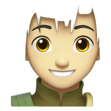 toph from avatar smiling  sticker
