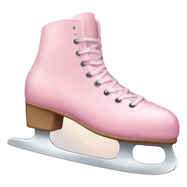 pastel pink ice skate sticker
