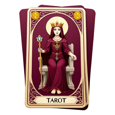  tarot Burgundy sticker