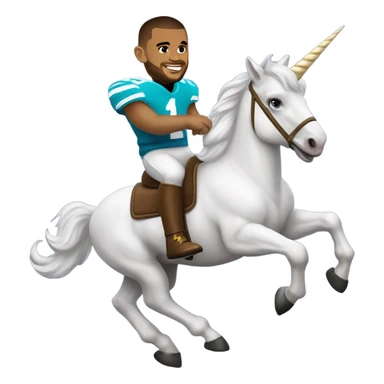 Dak Prescott riding a unicorn  sticker