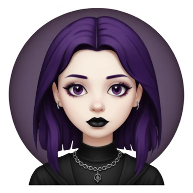 goth girl  diffrent styles sticker