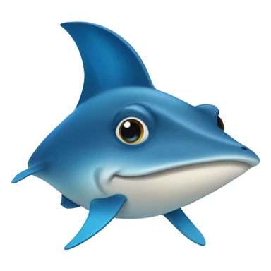 Friendly bludot ray sticker