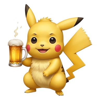 Pikachue bier sticker