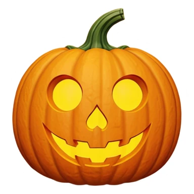 spooky pompkin 3d sticker