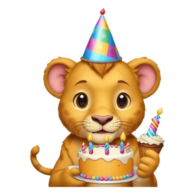 the lion king celebrating birthday  sticker