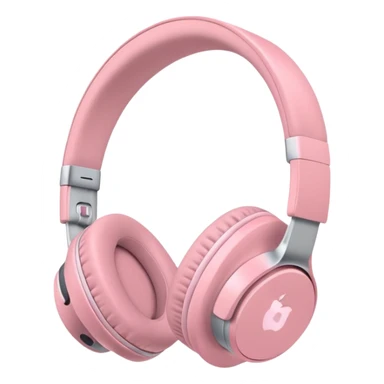 Casque bluetooth Apple rose pastel sticker