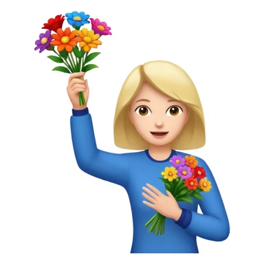 throwing bouquet sticker