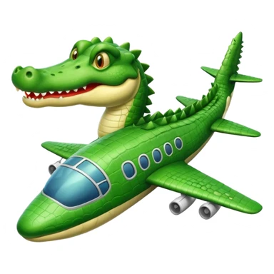Hazme un cocodrils com cara en un avions sticker