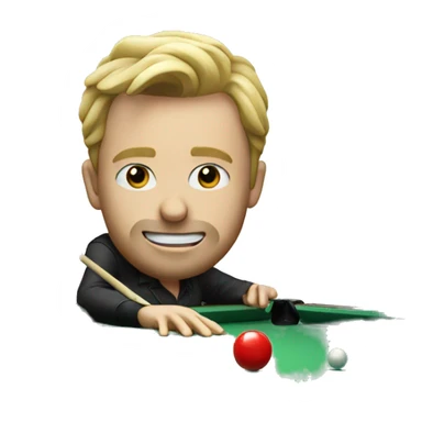 Emoji playing pool sticker