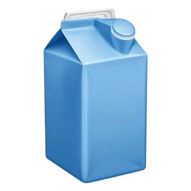 blue milk carton sticker