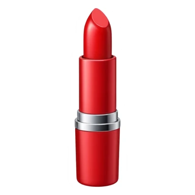 lipstick bullet, polished silver chrome, sexy beauty symbol sticker