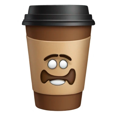 Take away coffee sticker