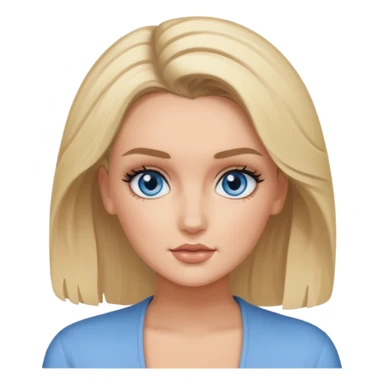 Perrie Edwards blue eyes, blonde hair sticker