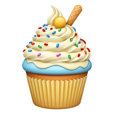 Cupcake de sorvete sticker