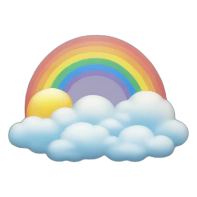 Cœur arc en ciel sticker
