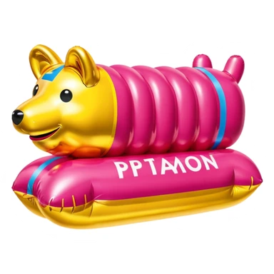  paris SPAM meat jeff koons style inflatable sculpture art  sticker