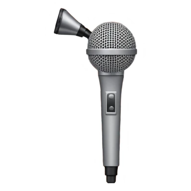 minimalist, flat iconography design; suitable to be used as an emoji/reaction in chat: a document with a folded corner and horizontal lines, outlined in a brick pattern. At the top center of the document is an icon indicating ai. In front of the document a microphone icon sticker