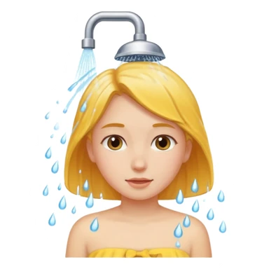 Girl is shower sticker