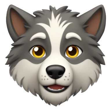 furry wolf sticker