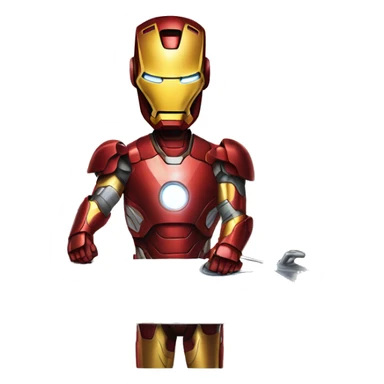 iron man ironing sticker
