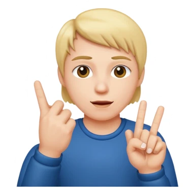 Me giving middle finger sticker