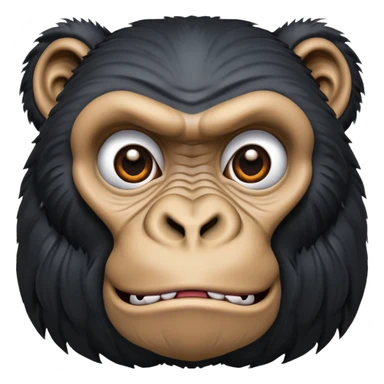 gorilla ape face sticker