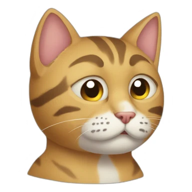 Gato llorando  sticker