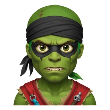 ork pirate man sticker