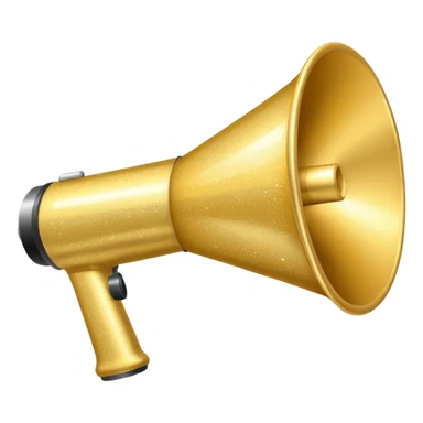 megaphone with sparkles sticker