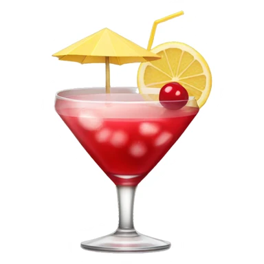Red Cosmopolitan drink sticker