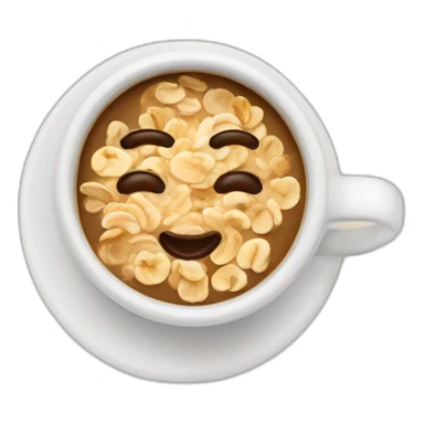 tasse d’expresso et un bol de muesli sticker