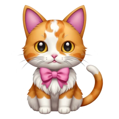 Gato con lazo  sticker